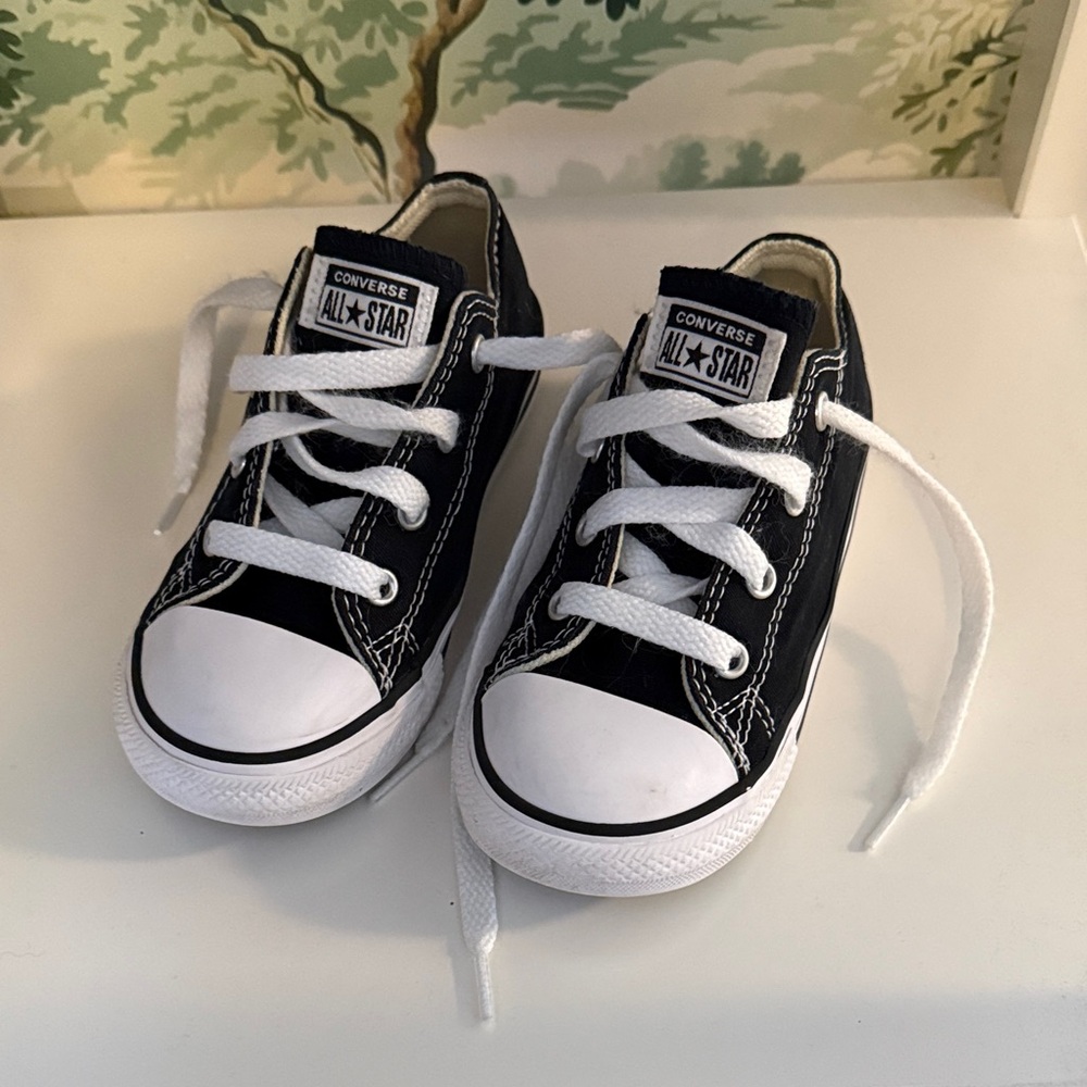 Converse Black and White Low-Top All Star Sneakers